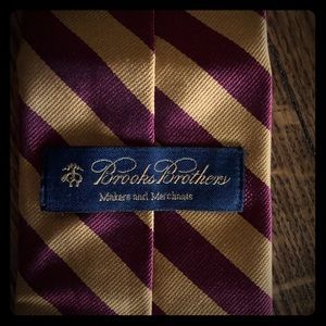 Brooks Brothers tie.